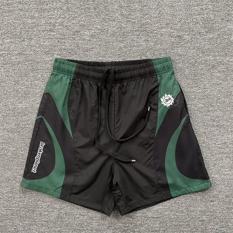 Broken Planet Embroidered Color Block Casual Shorts