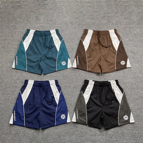 Broken Planet Embroidered Straight Casual Sweat Shorts