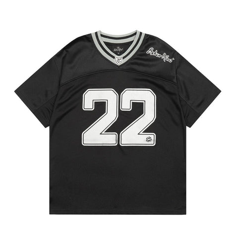 Broken Planet Retro Mesh V Neck Jersey Tee