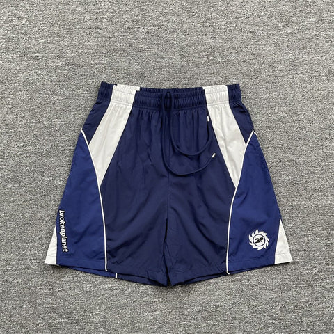 Broken Planet Embroidered Straight Casual Sweat Shorts