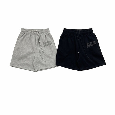 Broken Planet Thick Fleece Puff Print Shorts