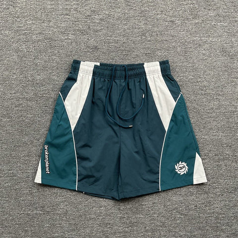 Broken Planet Embroidered Straight Casual Sweat Shorts
