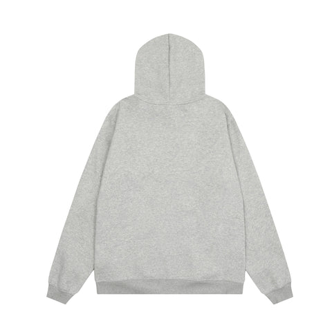 Broken Planet Puff Print Fleece Zip Up Hoodie
