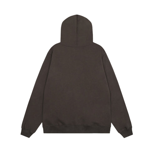 Broken Planet Puff Print Fleece Zip Up Hoodie