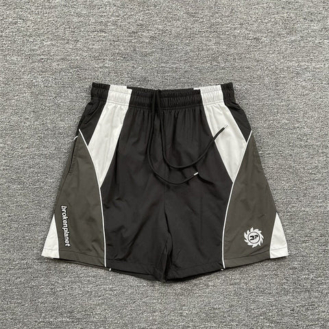 Broken Planet Embroidered Straight Casual Sweat Shorts