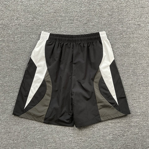 Broken Planet Embroidered Retro Color Block Shorts