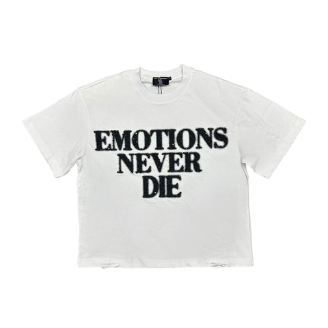 White ‘End’ Rhinestone Tee