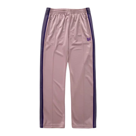 Needles Style Embroidered Butterfly Multi-Stripe Track Pants - Dusty Pink/Purple