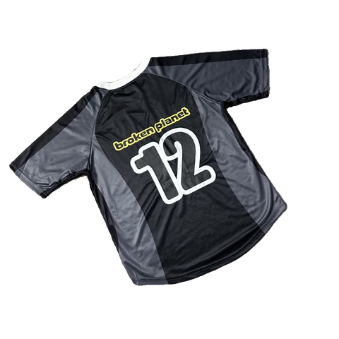 Broken Planet Embroidered Mesh Color Block T-Shirt