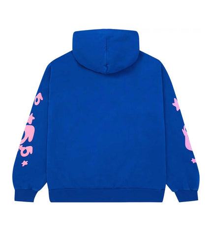 Sp5der Beluga Hoodie Blue/Pink