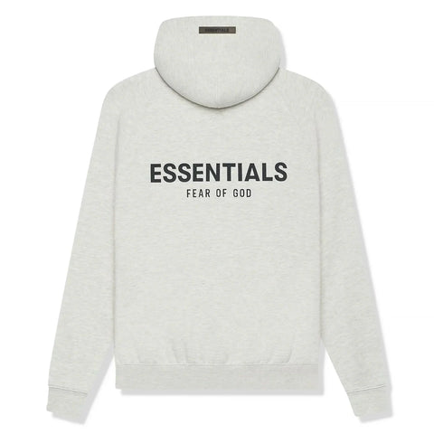 Fear Of God Essentials Reverse Logo Light Heather Oatmeal Hoodie (SS21)